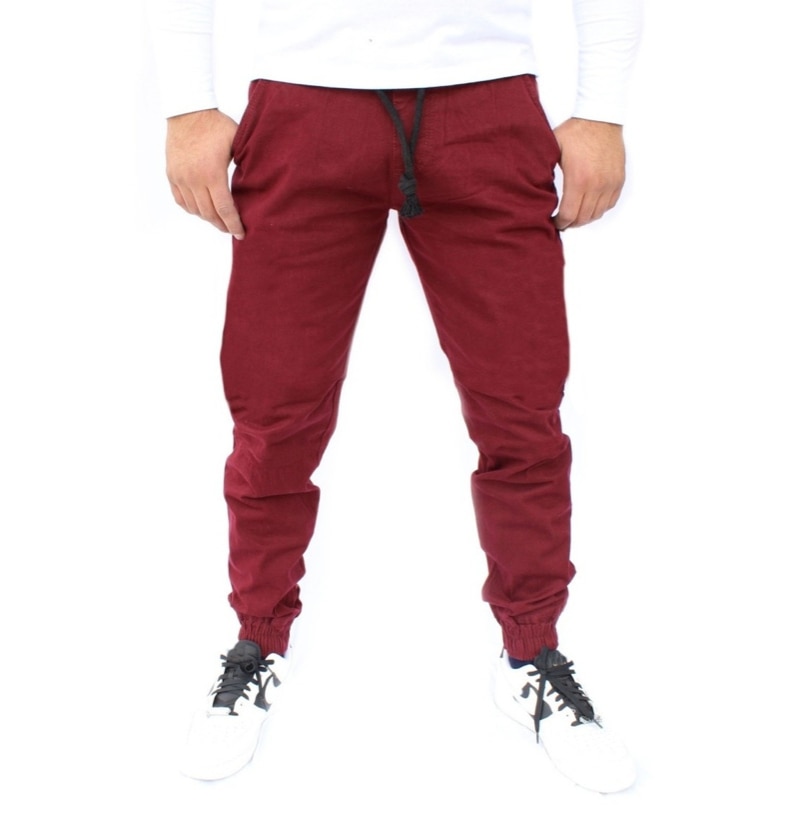 Pantalones discount jogger gabardina