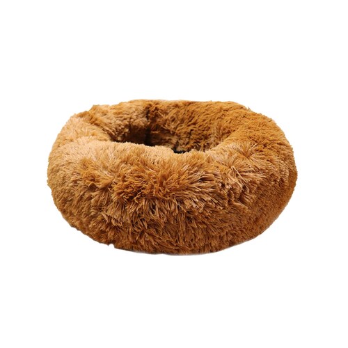 Cama mascotas para perro o gato antideslizante Pet Boutique Mediana Ocre  Tv Ofertas única con cierre, para un fácil retiro de funda y lavado, adaptable a todo tipo de clima + Cepillo Incluido 
