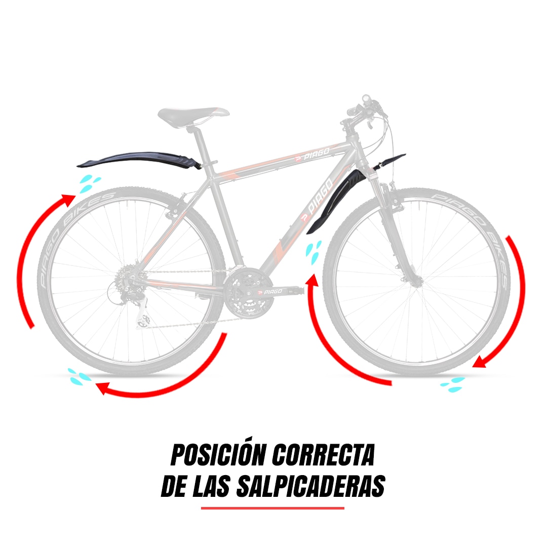 Salpicaderas para 2024 bicicleta mtb