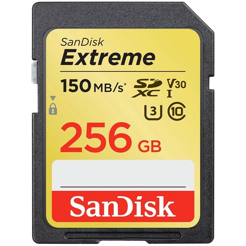 Tarjeta de memoria SanDisk SD SDSDXV5-256G-GNCIN Extreme 256GB
