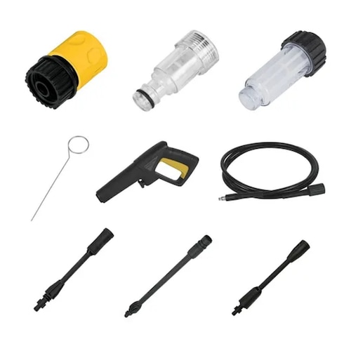 Hidrolavadora eléctrica Pretul HILA-1500P amarilla/negro con 1500psi de presión máxima 127V - 60Hz