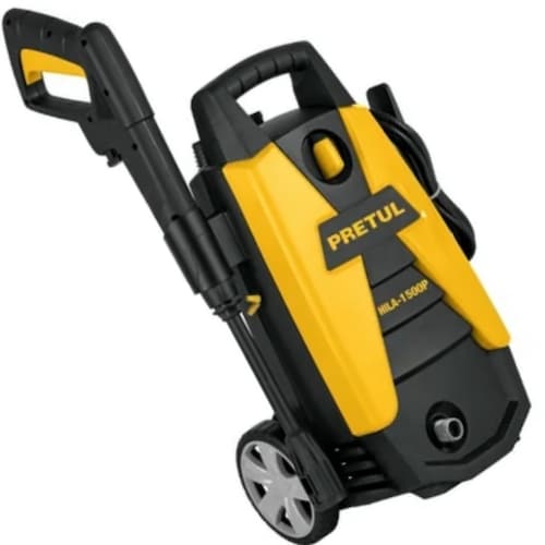 Hidrolavadora eléctrica Pretul HILA-1500P amarilla/negro con 1500psi de presión máxima 127V - 60Hz