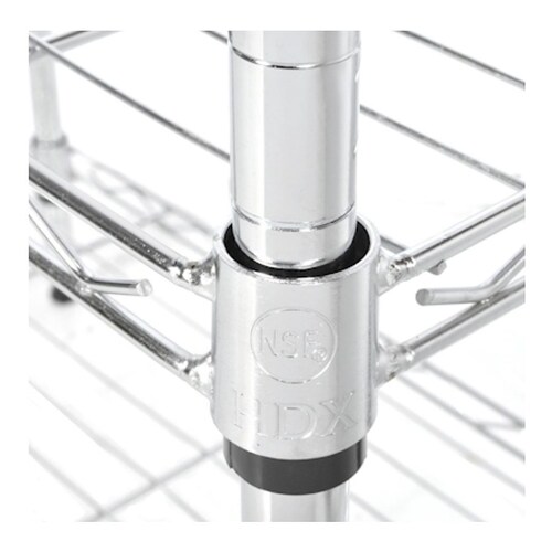 Estante De 3 Repisas Metal 77.4 X 60.1 X 34.7 Plata