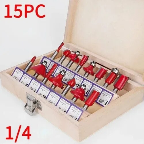 Fresas Brocas 1/4 Router Rebajadora Carburo Tungsteno 6,35mm