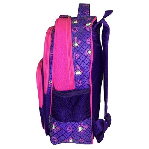 Mochila Golden Star Morado Búho Con Estuche