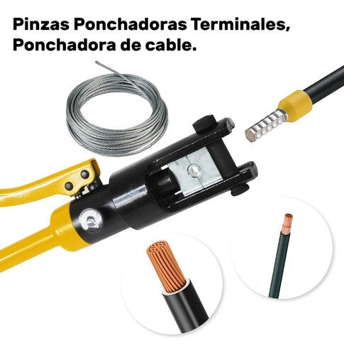Pinza Ponchadora Hidraulica Para Terminales 16 Ton 30 Pzs