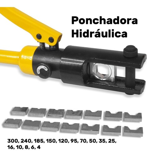 Pinza Ponchadora Hidraulica Para Terminales 16 Ton 30 Pzs