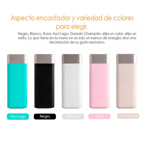 Power Bank Batería Portátil 6000mah Colores Pila