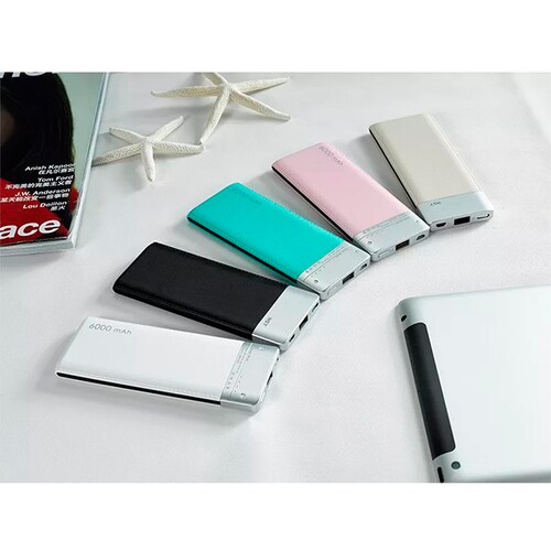 Power Bank Batería Portátil 6000mah Colores Pila