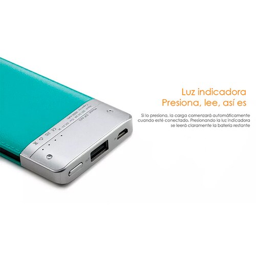 Power Bank Batería Portátil 6000mah Colores Pila