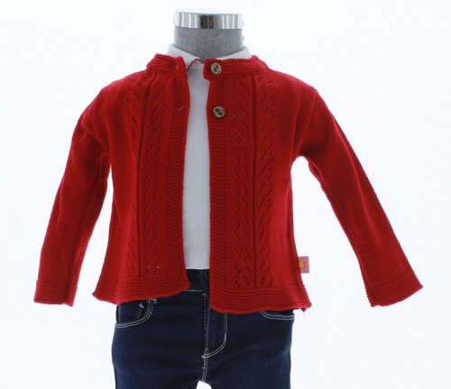 Sueter Niña Bebe Rojo 3153 0 a 3 Años.