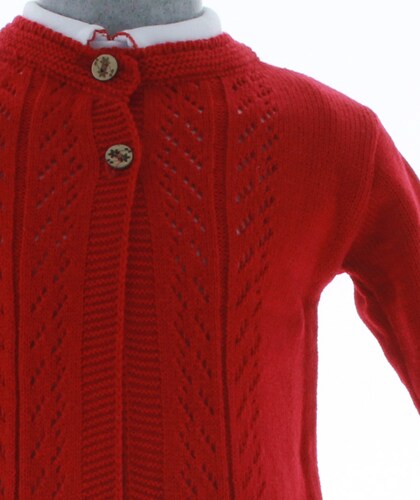 Sueter Niña Bebe Rojo 3153 0 a 3 Años.