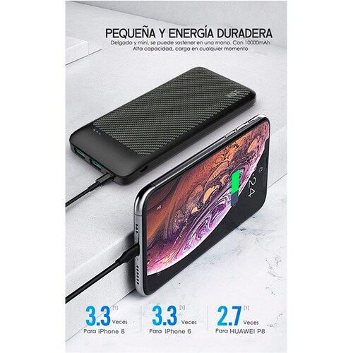 Power Bank Batería Portátil 20000mah Carga Rápida