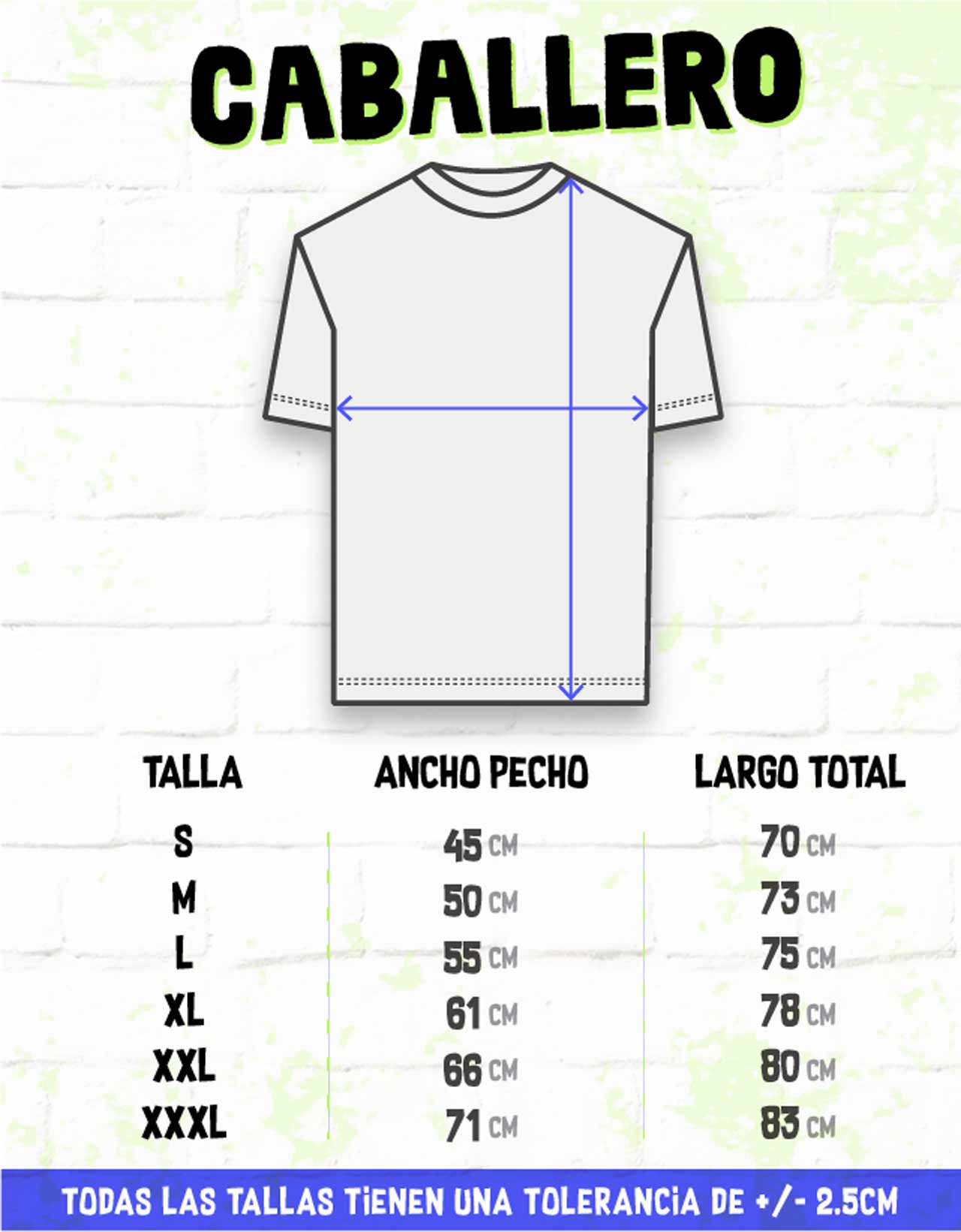 Que talla es l en playera de discount hombre