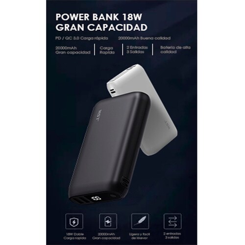 Batería externa 10.000mAh Blanco de Puro