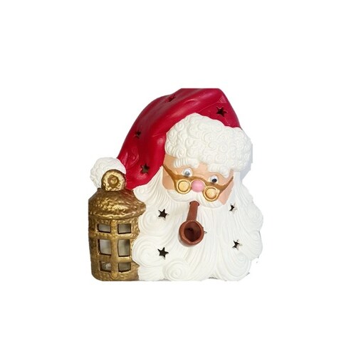 santa claus con pipa adorno