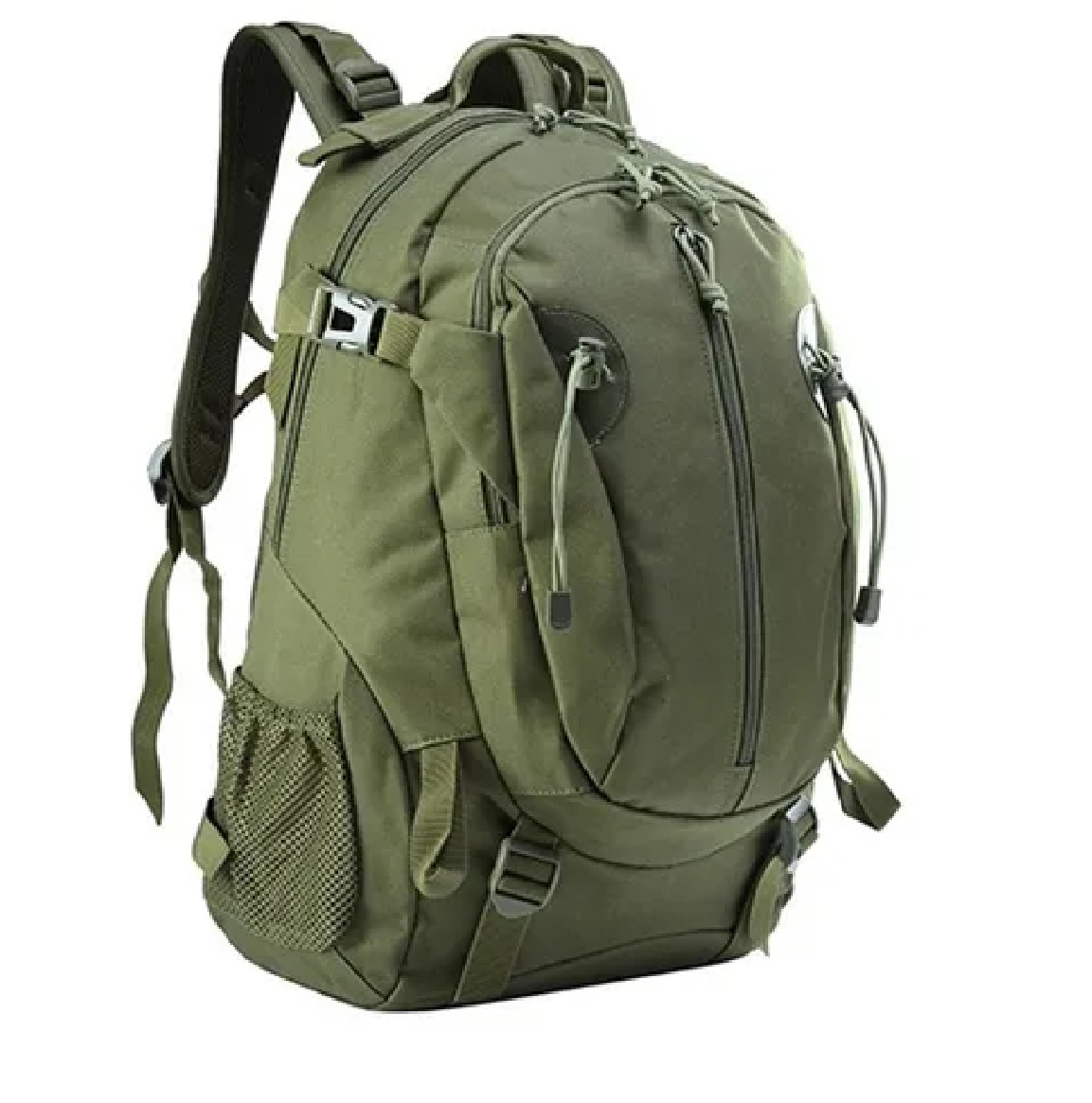 Mochila De Nylon De 30 Litros Senderismo Campamento Verde Militar