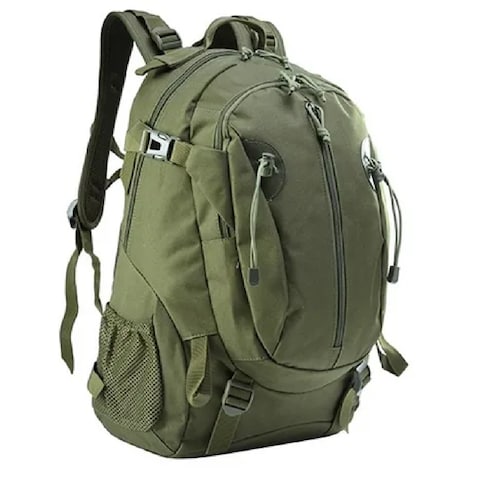  Mochila De Nylon De 30 Litros Senderismo Campamento Verde Militar.