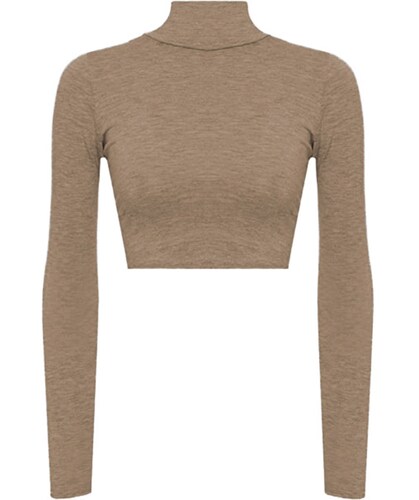 Blusa Top Manga Larga Cuello Redondo Sueter