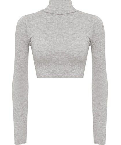 Blusa Top Manga Larga Cuello Redondo Sueter
