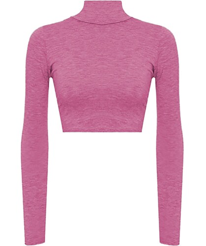 Blusa Top Manga Larga Cuello Redondo Sueter