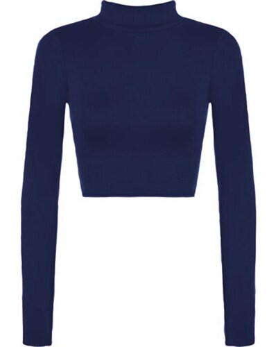 Blusa Top Manga Larga Cuello Redondo Sueter