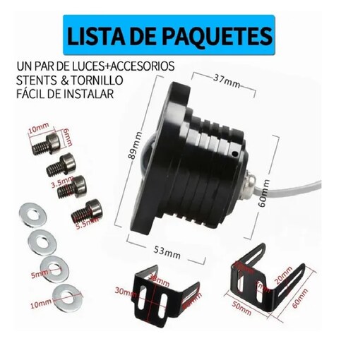 Duo Faros Antiniebla Led 3,5in Ojos De Ángel
