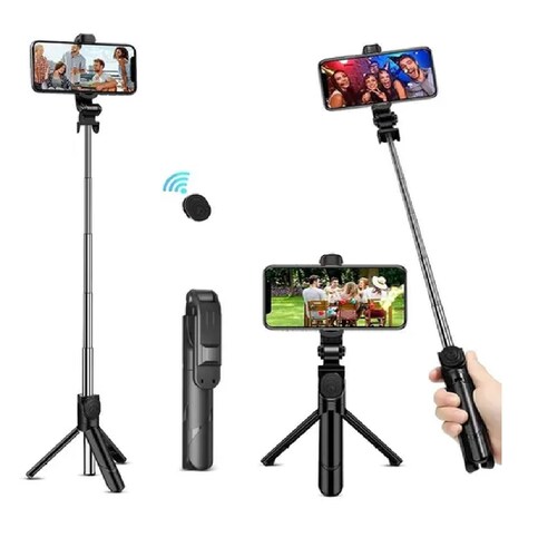 Palo De Selfie Bluetooth A Control Remoto Para Celulares