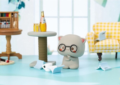 Mitao Cat Mochi Peach Cats Kawaii Caja Ciega (Figura Sorpresa)