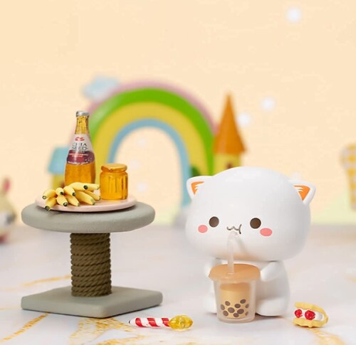 Mitao Cat Mochi Peach Cats Kawaii Caja Ciega (Figura Sorpresa)