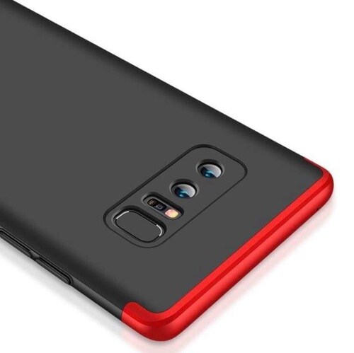 Protector de lujo fino Samsung Galaxy Note 8 NEGRO CON ROJO