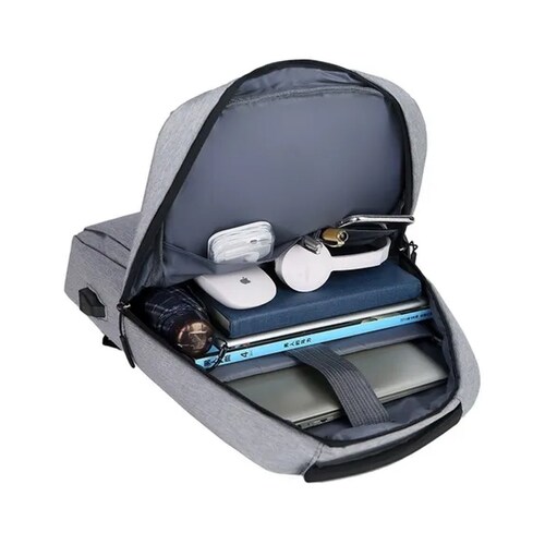 Mochila Escolar Antirrobo Bolsa Casual Para Laptop Carga Usb