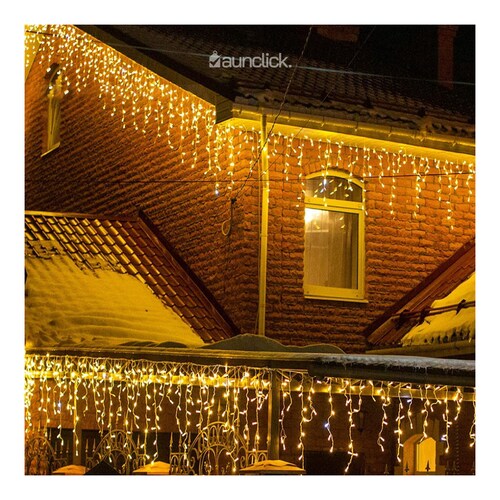 Serie Navideña Cascada Led 10 mts 500 Luces Navidad - Blanco Calido