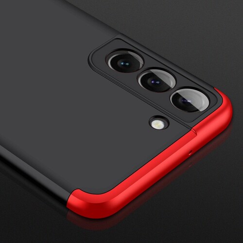 FUNDA fino para Samsung Galaxy NOTE 20 NEGRO CON ROJO