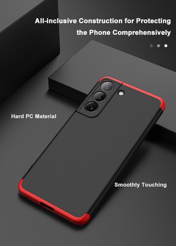 FUNDA fino para Samsung Galaxy NOTE 20 NEGRO CON ROJO