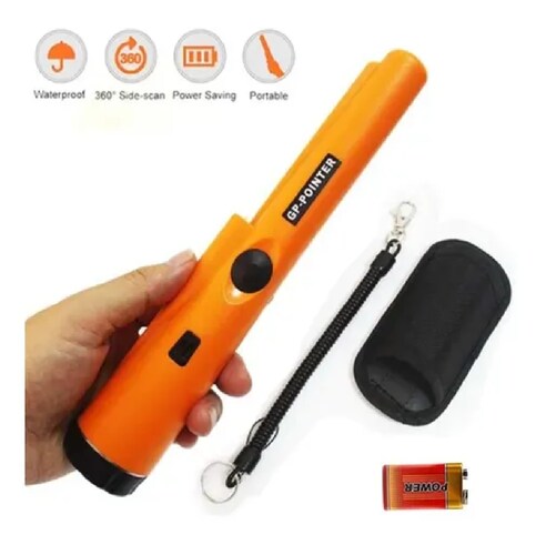 Detector De Metal Puntero Gp Portátil Naranja