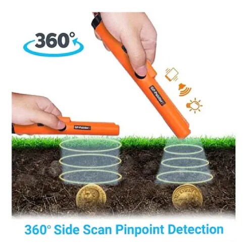 Detector De Metal Puntero Gp Portátil Naranja