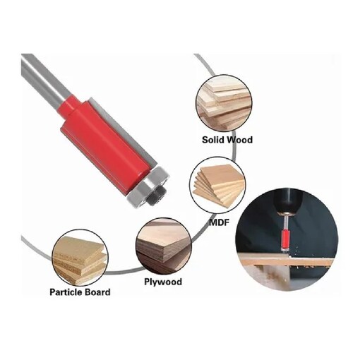Juego De 4 Piezas Brocas Rectas Con Balero Para Router