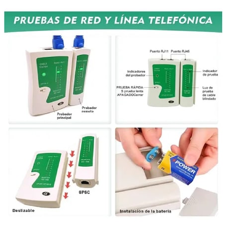 Kit Pinzas Ponchadoras Rj45 Sacabocados