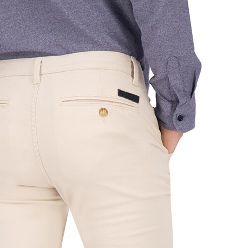 2 Pack Pantalones Estilo Chino De Gabardina Hombre Holstone