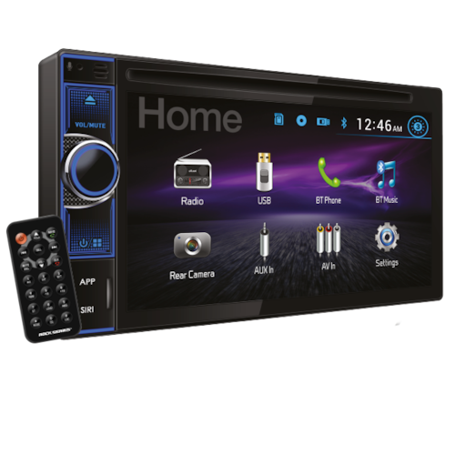 Pantalla 2 DIN Rock Series RKS-PREMIERX2 Mirrorlink RGB DVD + Cámara de Reversa 