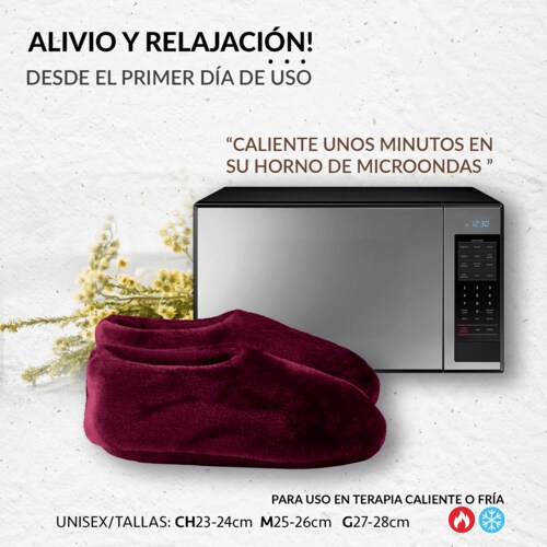 PANTUFLAS Terapéuticas  Curativas UNISEX. Desarrolladas por FISIOTERAPEUTAS Y ORTOPEDISTAS. ALIVIO INMEDIATO a cualquier DOLOR O MALESTAR DE PIES. ANALGÉSICAS, RELAJANTES Y DESINFLAMATORIAS. Calefactables en Microondas.