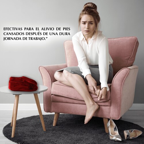PANTUFLAS Terapéuticas  Curativas UNISEX. Desarrolladas por FISIOTERAPEUTAS Y ORTOPEDISTAS. ALIVIO INMEDIATO a cualquier  DOLOR O MALESTAR DE PIES. ANALGÉSICAS, RELAJANTES Y DESINFLAMATORIAS. Calefactables en Microondas.