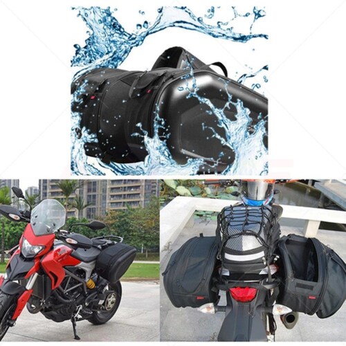 Alforjas Laterales Motocicleta Universal Impermeable Negras