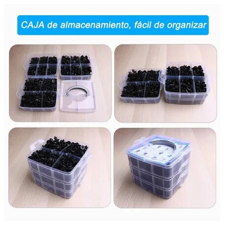 Kit Grapa Automotriz Con Quita Grapas Molduras