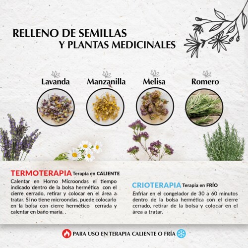 Natural Therapy-Guante Largo Terapéutico. Rellenos de Semillas y Mezcla de Plantas Medicinales Curativas.  Relajación y Alivio para tus Manos de Inmediato! Ideal para malestar de articulaciones de manos, dedos o muñeca.