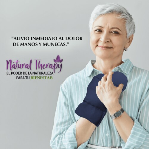 Natural Therapy-Guante Largo Terapéutico. Rellenos de Semillas y Mezcla de Plantas Medicinales Curativas.  Relajación y Alivio para tus Manos de Inmediato! Ideal para malestar de articulaciones de manos, dedos o muñeca.