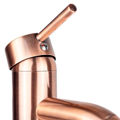 Mezcladora Monomando Para Lavabo Incluye Contra Canasta Pop up Color Cobre.