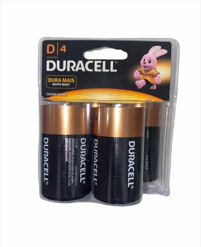 Pilas Duracell D Pack De 4 Piezas Alcalinas.