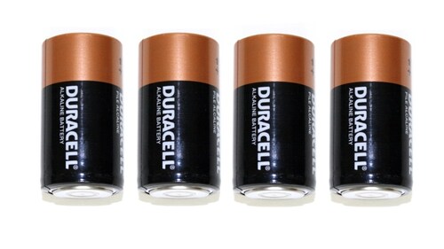 Pilas Duracell D Pack De 4 Piezas Alcalinas.